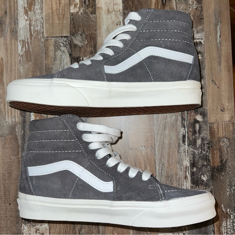 Gray Platform Vans - image 7